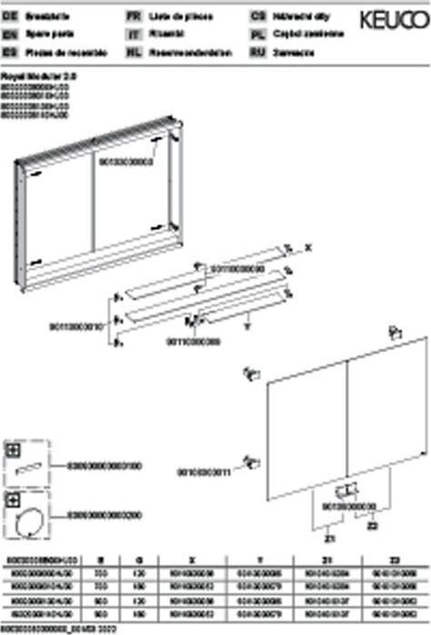 Produktbild Keuco Spiegelschrank ROYAL MODULAR 2.0 Breite 800mm Höhe 900mm Tiefe 120mm