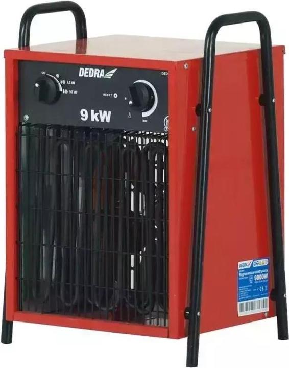 Produktbild Dedra Elektrische Heizung 4,5/9 kW, 400 V, Thermostatfunktion, Ventilator (DED9924) (9000 W)