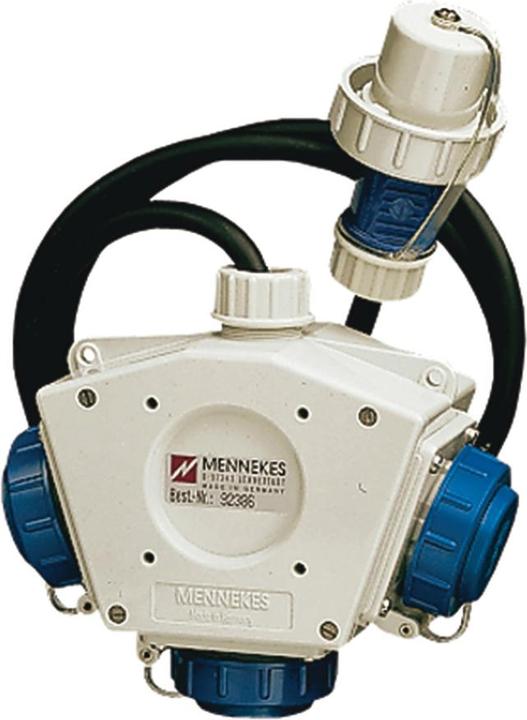 Produktbild Mennekes MEN 92386 Steckdosenkombi. DELTA-Box Wasserdicht (3 x, CEE 32/5)