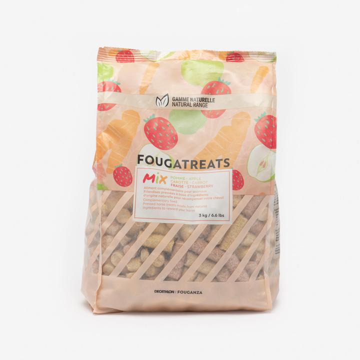 Fouganza Leckerlis Fougatreats Pferd/Pony Apfel/Karotte/Erdbeere 3 kg (1 x, 3000 g)