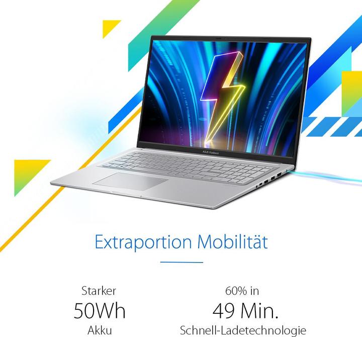 Produktbild ASUS VivoBook 17 C5-120U 16 1TB X1704VA-AU828W W11H (17.28", Intel Core 5 120U, 17.18 GB, 1000 GB, DE)