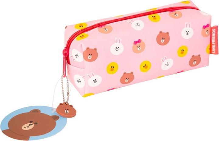 Actual product image Line Friends pencil case - Cosmetic bag with a teddy bear image, universal