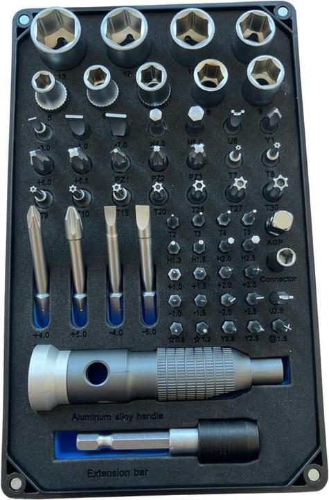 Produktbild Allnet Tools Schraubenzieher Set, Hochwertiges Toolkit/Werkzeug 60 Teile