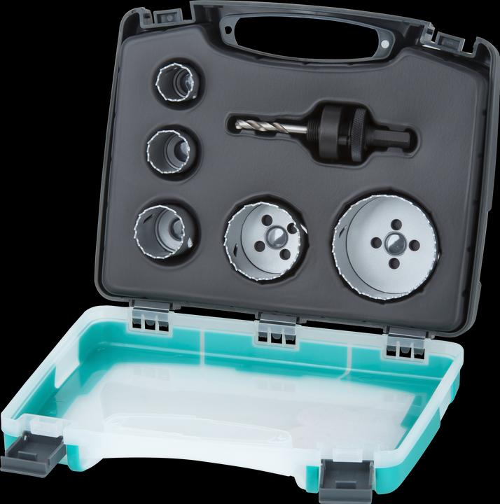 Produktbild wolfcraft wolfcraft 1 Lochsägen-Set BiM ø25,29,35,51,68mm (25, 29, 35, 51, 68 mm)