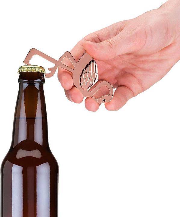 Actual product image Uberstar Flamingo bottle opener with key ring (Bottle opener)
