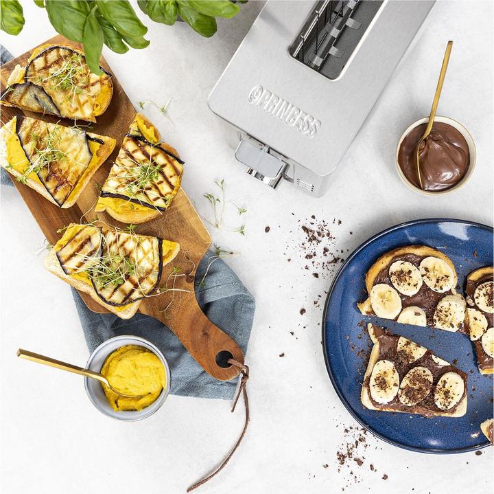 Produktbild Princess 142401 Steel Toaster Langer Schlitz - 7 einstellbare Stufen - 1050 W (EU-Stecker)