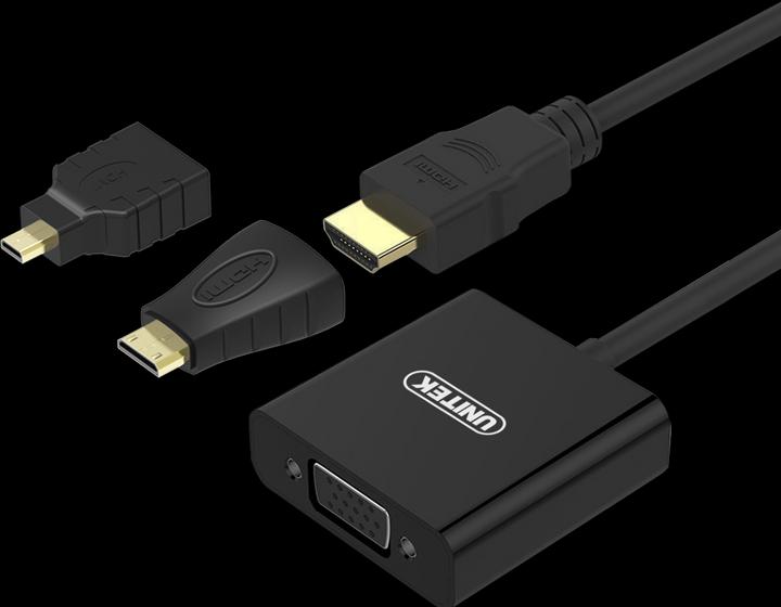 Produktbild Unitek Y-6355 Videokabel-Adapter HDMI VGA (VGA, HDMI, 17.70 cm)