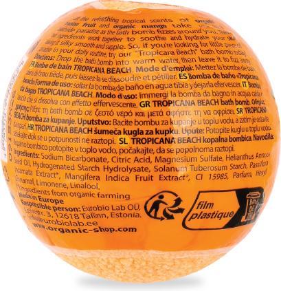 Actual product image Natura Siberica Tropicana Beach Bath Bomb 85g (Bath bombs)