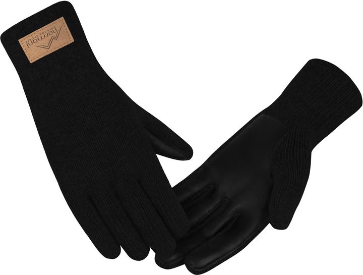 Produktbild Normani Herren Merino Strick-Fingerhandschuhe mit Schafleder "Leanyer" - 9635 (9.5)