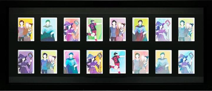 Actual product image GB Eye GBEYE - Trading Card Collector Frame 16 Position Black 30.5x76cm X2