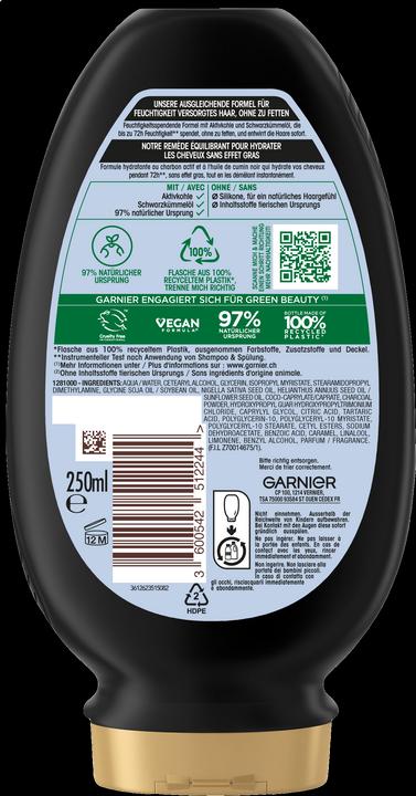 Actual product image Garnier Ultra Doux Magnetic Charcoal (250 ml)