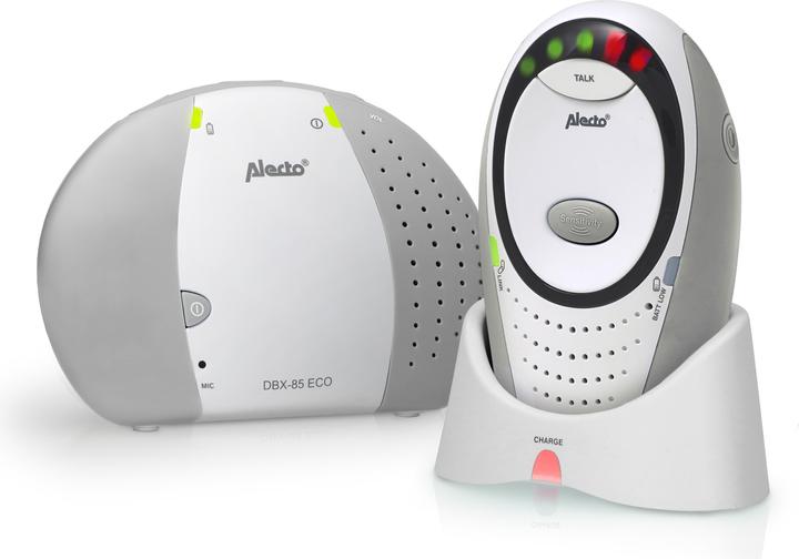 Alecto Babyphone DECT économique, blanc/gris (Vidéo et audio, 300 m)