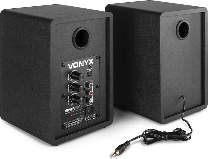 Produktbild Vonyx Studiomonitore SMN30B Paar Schwarz (Aktiv, Paar, 1x 60 W)
