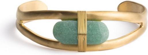 Didyma Armband Stahl - Naturstein Grüner Aventurin - Grösse XS (Edelstahl 316L)