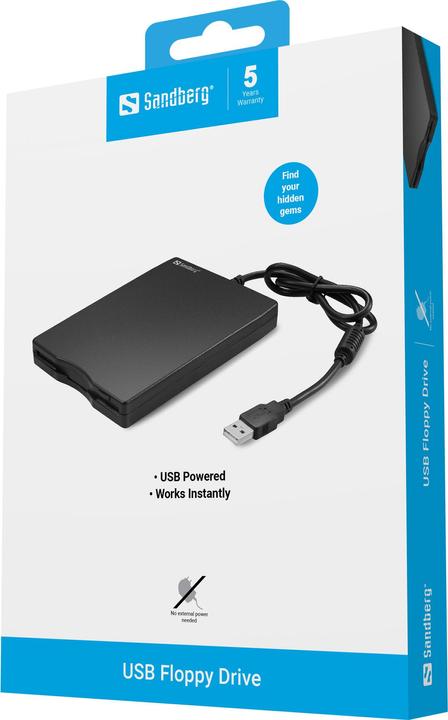 Produktbild Sandberg USB Floppy Mini Reader (Floppy Disk Laufwerk)