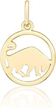 JVD Gold-plated Taurus sign pendant SVLP1080X61GOBY