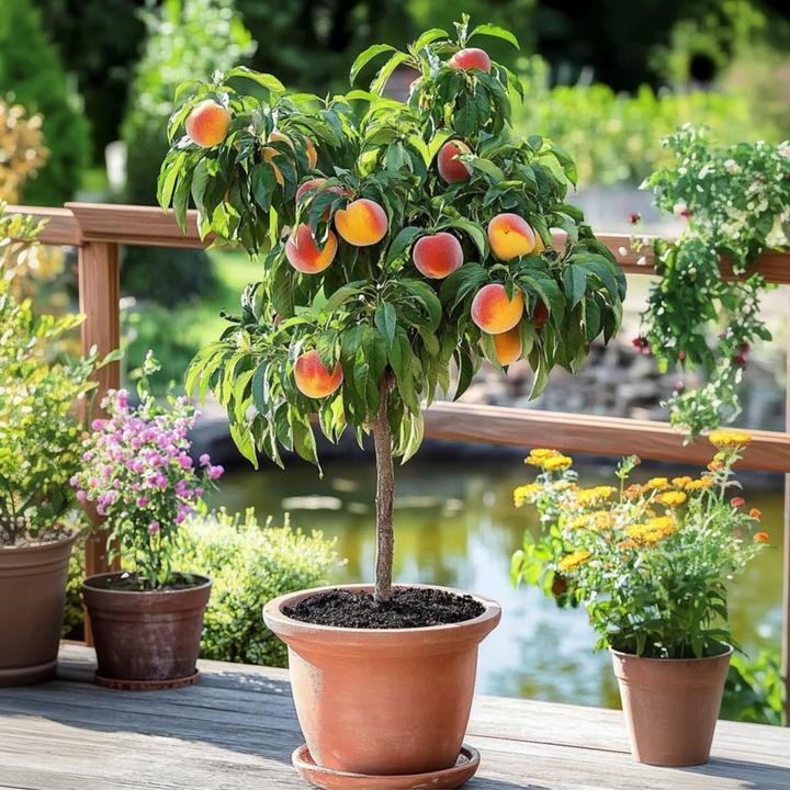 Image du produit Plant in a Box Prunus 'Bonanza' - Pêcher (60 cm)