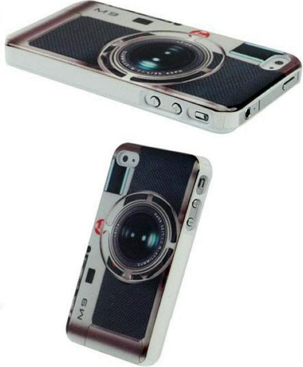 Produktbild König Design Schutzhülle Hard Case Hülle für Handy iPhone 4 & 4S Kamera (Apple iPhone 4, LG G4s)