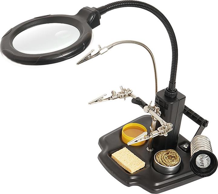 Produktbild Rs Pro PCB Helping Hand with LED Magnifier (Lötkolben)