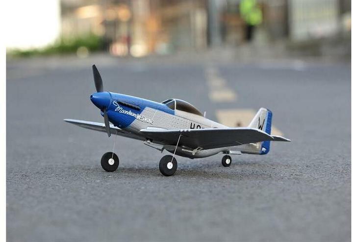Image du produit Top-RC Warbird Mini P51D 450 mm, Bleu, RTF (Oiseau de guerre)