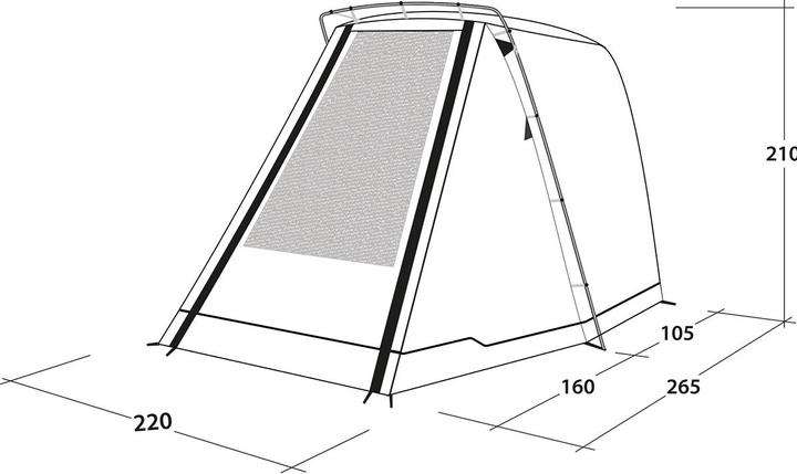 Actual product image Outwell Sandcrest S (Awning, 4.40 kg)