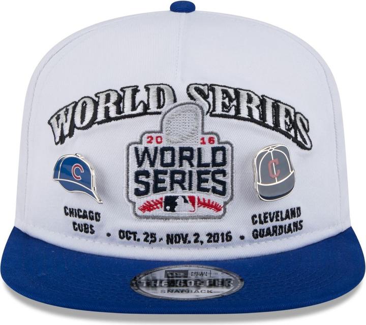 Actual product image New Era Golfer Cap - World Series 2016 Pin Cubs Indians (One size)