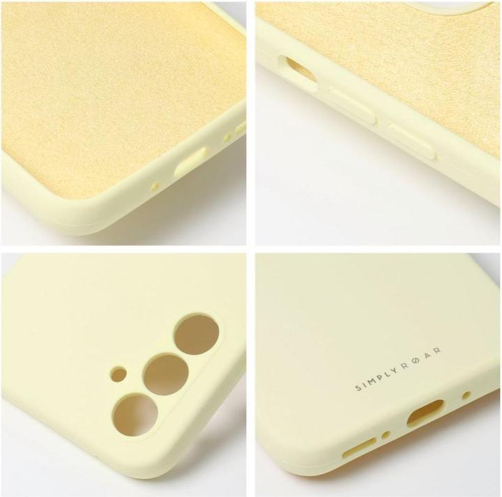 Actual product image Roar Back panel cover case CLOUD SKIN for SAMSUNG A35 5G Light Yellow (Samsung Galaxy A35)