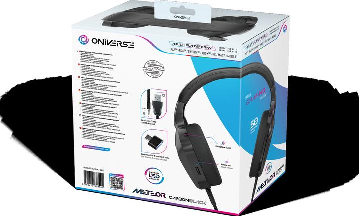 Image du produit Oniverse Gaming Headset Meteor - Carbon Black (Filaire)