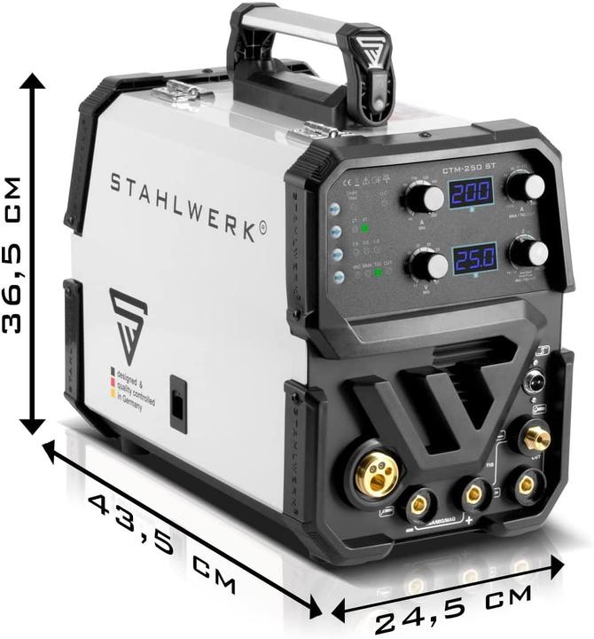 Actual product image Stahlwerk 4 in 1 combination welding machine CTM-250 ST with 200 A and 50 A plasma function