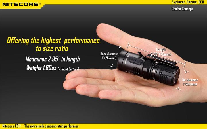 Image du produit Nitecore Ec11 (7.50 cm, 900 lm)