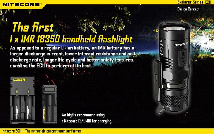 Image du produit Nitecore Ec11 (7.50 cm, 900 lm)