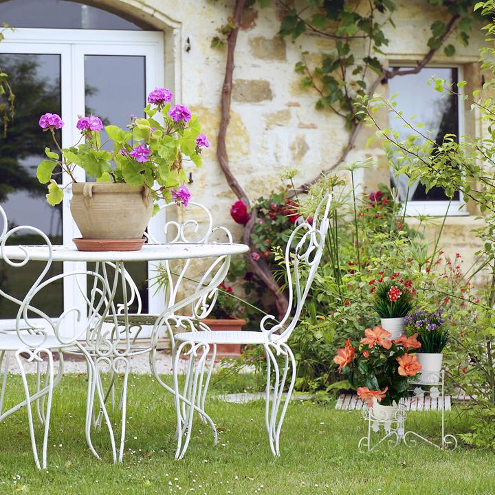 Image du produit Relaxdays Étagère à fleurs blanches, 3 niveaux
