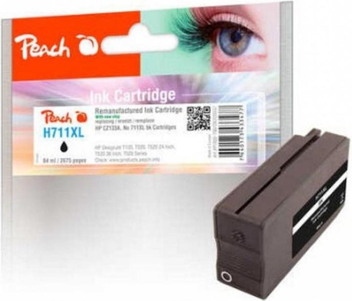 Produktbild Peach Tinte HP CZ133A, No 711(XL), black (BK)