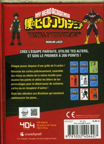 Produktbild 404 Editions MY HERO ACADEMIA - BATAILLE ONE FOR ALL - Jeu de cartes (Französisch)
