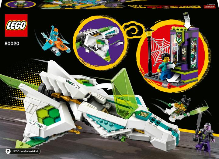 Actual product image LEGO Monkie Kid White Dragon Horse Jet (80020, LEGO Monkie Kid)