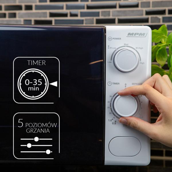 Actual product image MPM Microwave Oven MPM-20-KMM-12/W white (20 l)