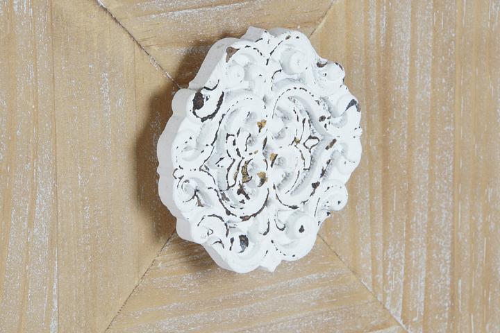Actual product image DKD Home Decor Console White Metal Fir 120 x 35 x 90 cm (120 x 35 x 90 cm)