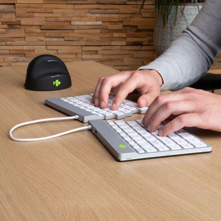 Produktbild R-Go Tools R-Go Tastatur Split Break DE-Layout Bluetooth weiss (DE, Kabellos)