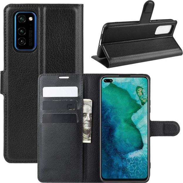 Actual product image MU Classic Litchi Leather Bookcover Series (Honor V30, Honor V30 Pro)