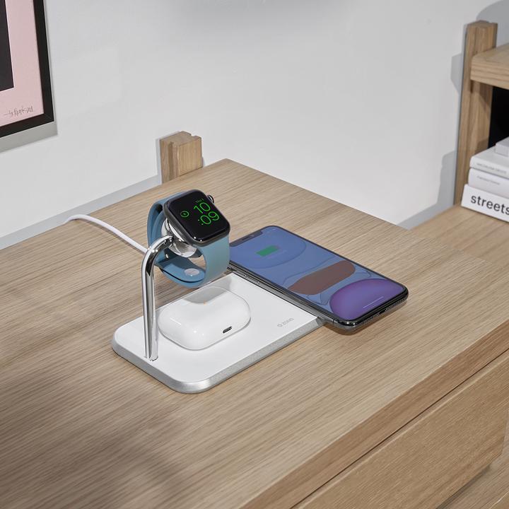 Produktbild Zens Aluminium Dual Wireless Charger + Watch (20 W)