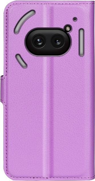 Actual product image MU Classic Litchi Leather Bookcover Series (Nothing Phone (2a))