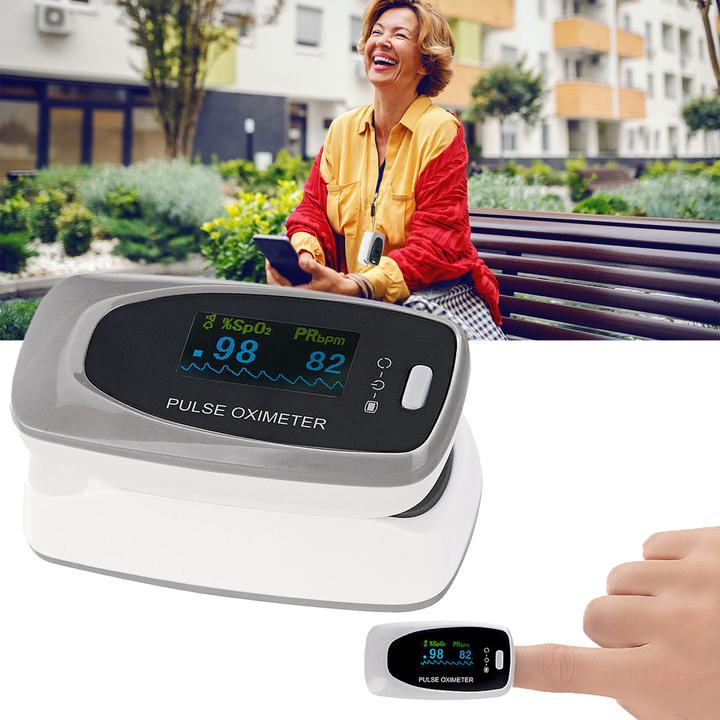 Produktbild Newgen medicals Finger-Pulsoximeter mit OLED-Farbdisplay, exakte Messung