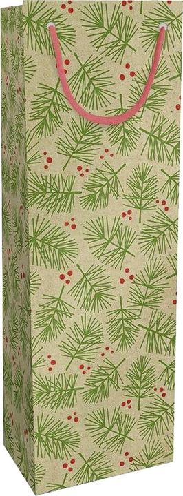 Immagine prodotto Braun + Company Borsa per bottiglie 'Ramo di Natale (Borsa da regalo, 1 x)
