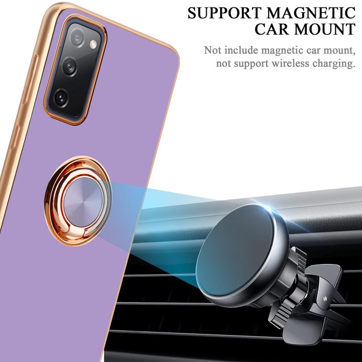 Produktbild Cadorabo Hülle für Samsung Galaxy S20 FE im TPU mit Kameraschutz und Ring LM089 Style (Samsung Galaxy S20 FE)