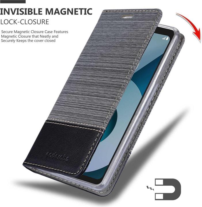 Produktbild Cadorabo Book Jeans Optik Hülle (LG Q6)