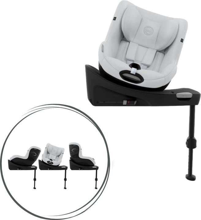 Produktbild Cybex SIRONA Gi I-SIZE Fog Grey | light grey (Reboarder, ECE R129/i-Size Norm)