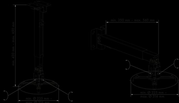 Produktbild Schwaiger Beamer (Decke, Wand)