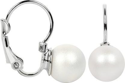 Levien Beautiful pearl earrings Pearl Pearlescent White (L)