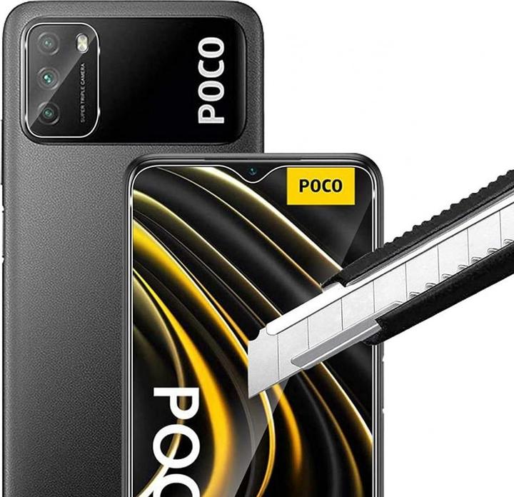 Produktbild Screenguard Xiaomi Poco M3 Panzerglas Schutzfolie Case Friendly Design (1 Stück, Xiaomi Poco M3)