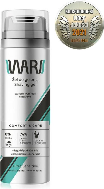 Star Wars Wars Expert for Men Gel à raser Confort & Soin - Aloe Vera & Opuntia 200ml (200 ml, Gel de rasage)